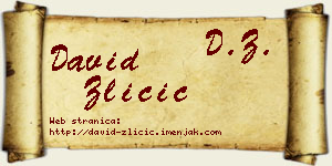 David Zličić vizit kartica